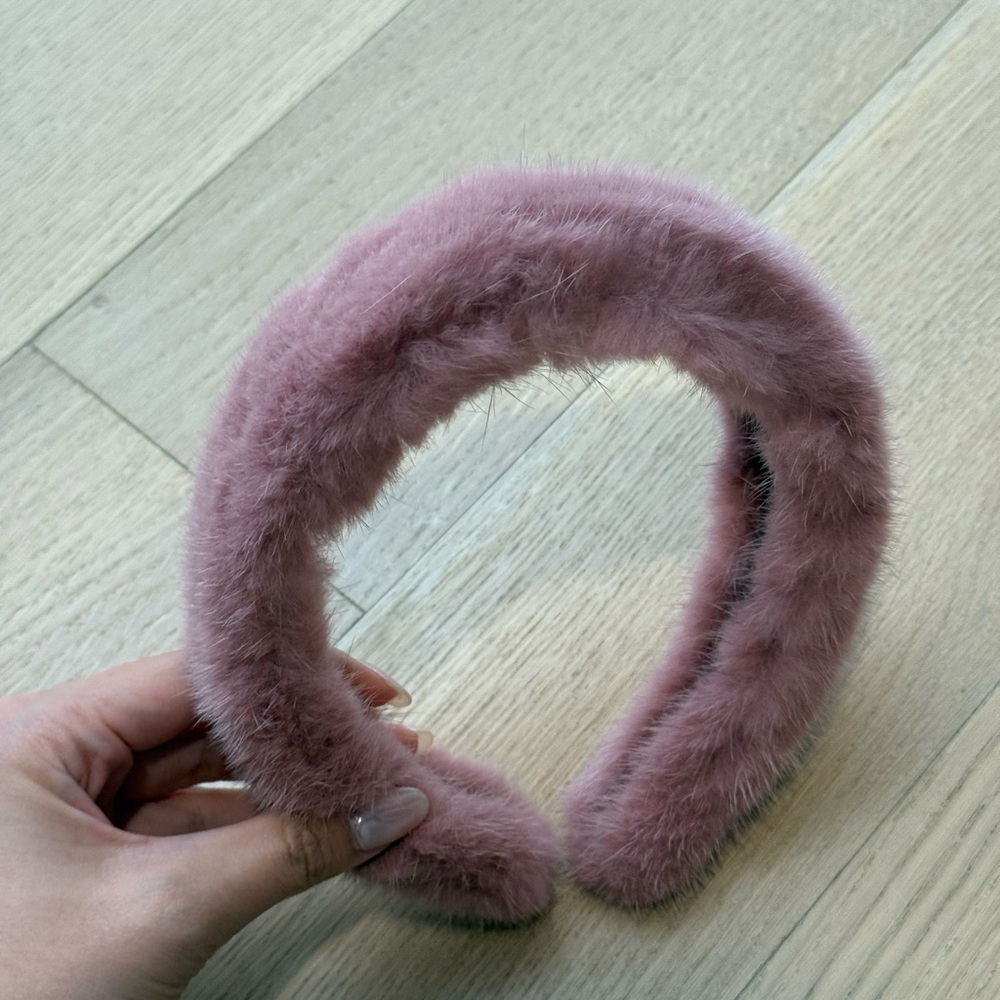 Pink Fuzzy Headband